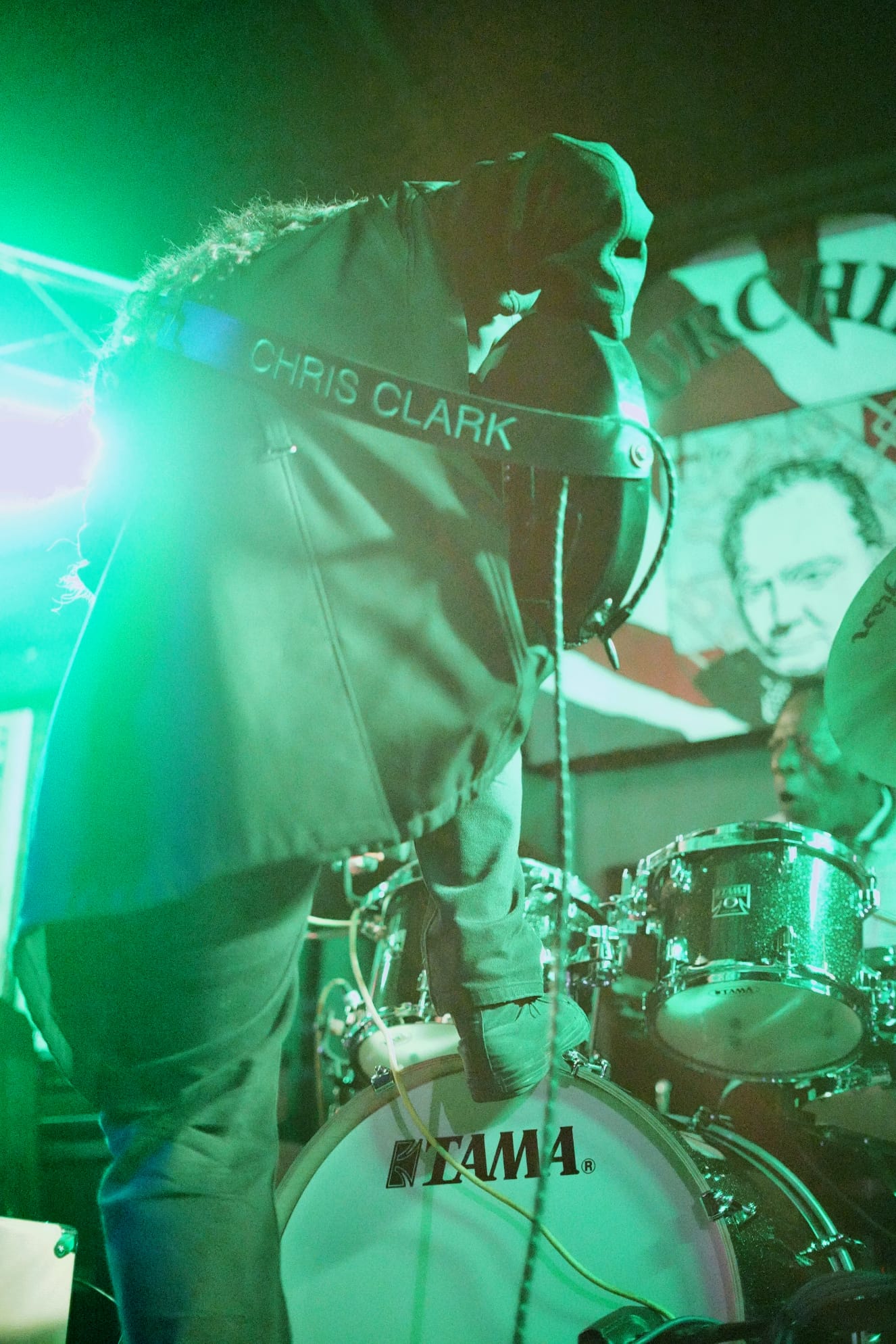 Chris Clark on stage