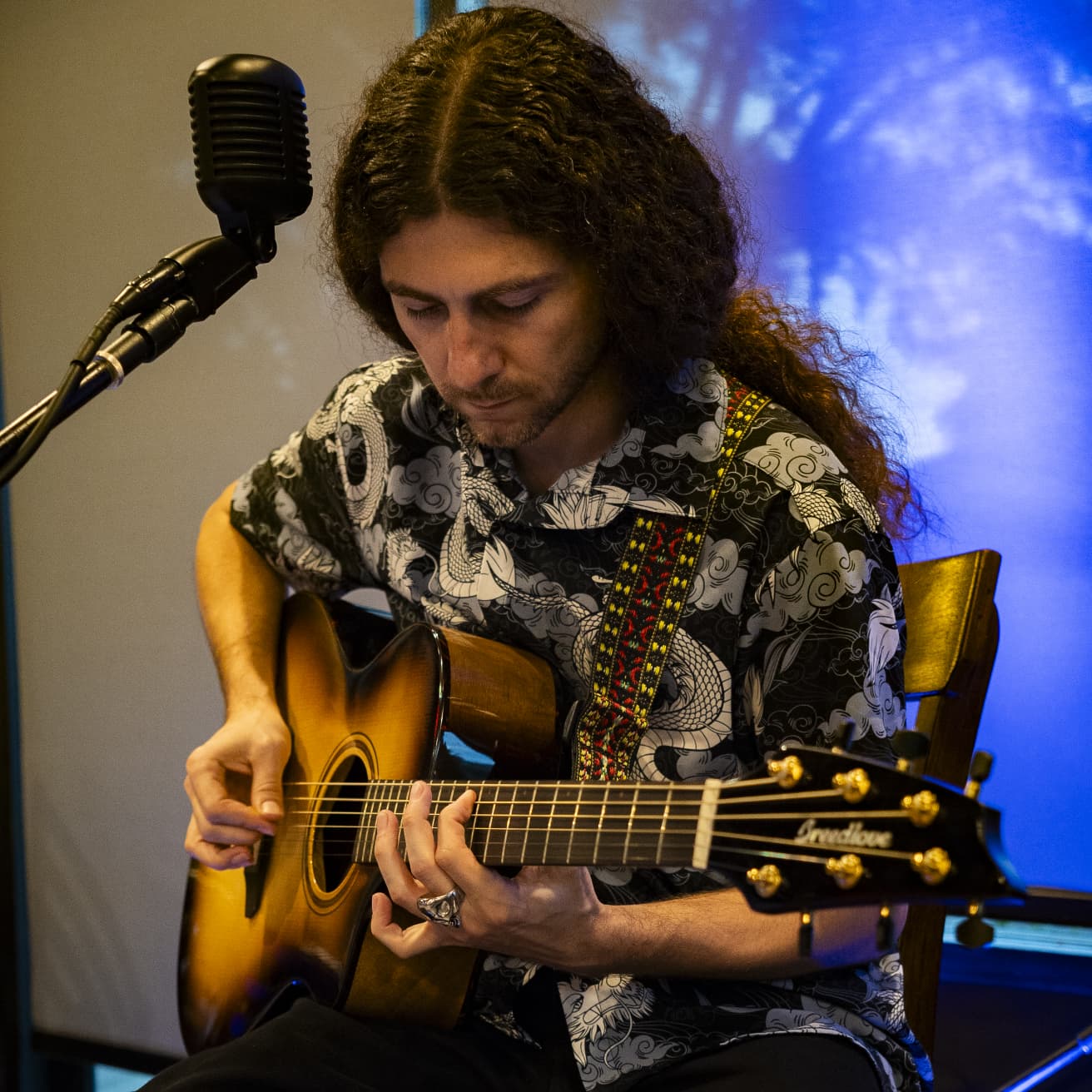 Chris Clark acoustic guitar performance