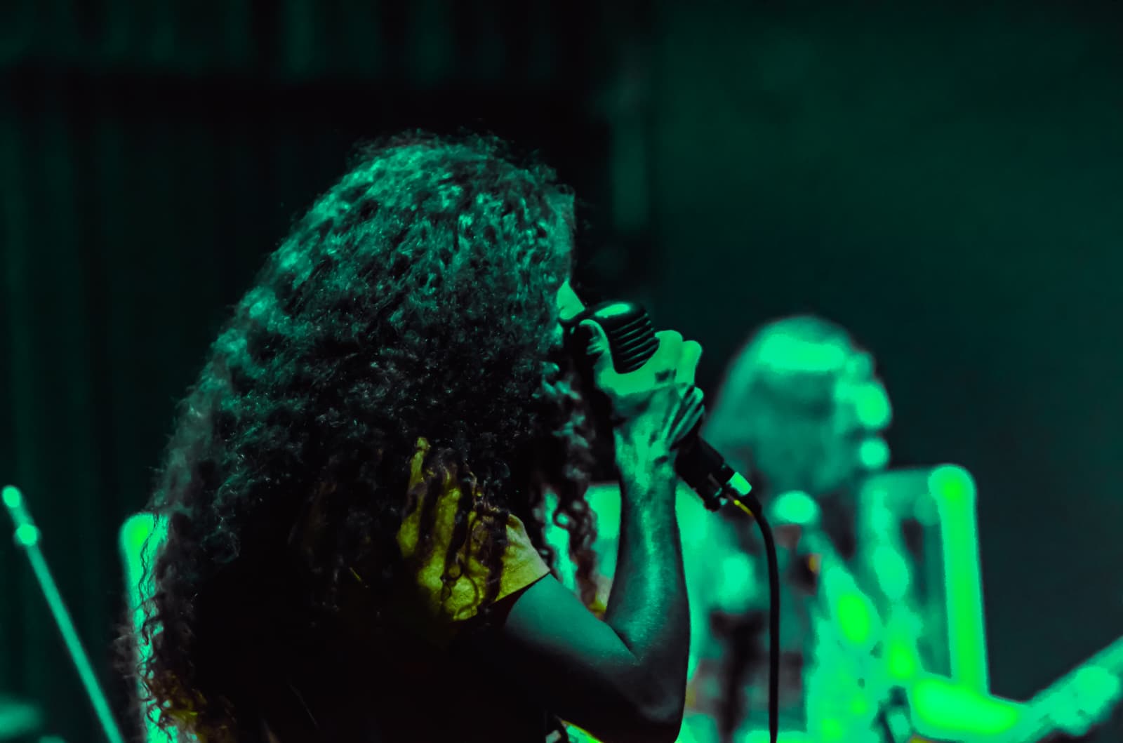 Chris Clark performing live
